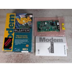 Creative Modem Blaster V.90 DI5660 ISA 16-Bit w Box Manual NO SOFTWARE